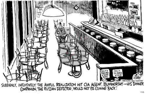 Pat Oliphant on Wednesday November 6, 1985 Comic Strip