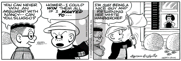 Nancy on Wednesday September 1, 2004 Comic Strip