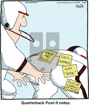 In the Bleachers on Monday November 5, 2001 Comic Strip