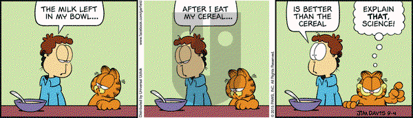 Garfield - Friday September 4, 2015 Comic Strip