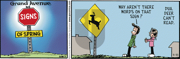 Grand Avenue on Wednesday April 18, 2018 Comic Strip