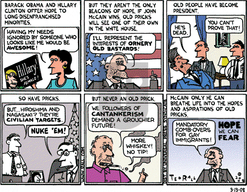 Ted Rall on Thursday March 13, 2008 Comic Strip