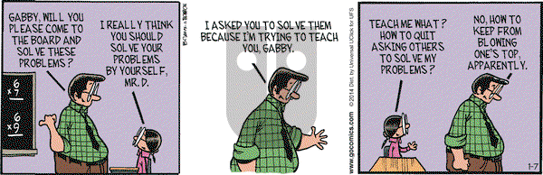 Grand Avenue on Tuesday January 7, 2014 Comic Strip