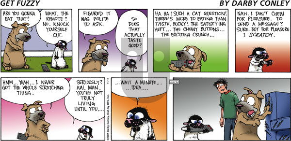 Get Fuzzy on Monday December 3, 2007 Comic Strip