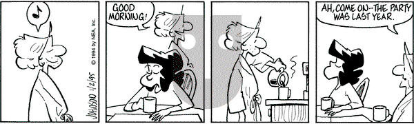 Arlo and Janis on Monday January 2, 1995 Comic Strip