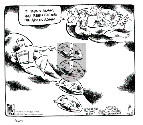 Tom Toles on Monday January 26, 1998 Comic Strip