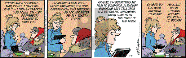 Doonesbury on Monday January 5, 2009 Comic Strip