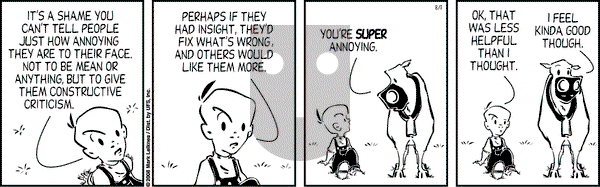 Cow and Boy Classics on Monday August 11, 2008 Comic Strip