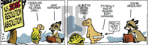 Over the Hedge on Wednesday December 31, 2014 Comic Strip