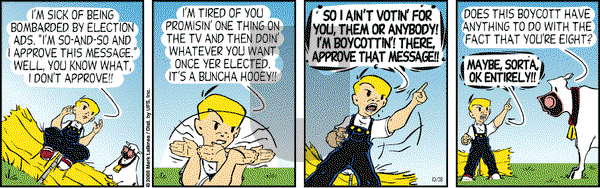 Cow and Boy Classics on Tuesday October 28, 2008 Comic Strip