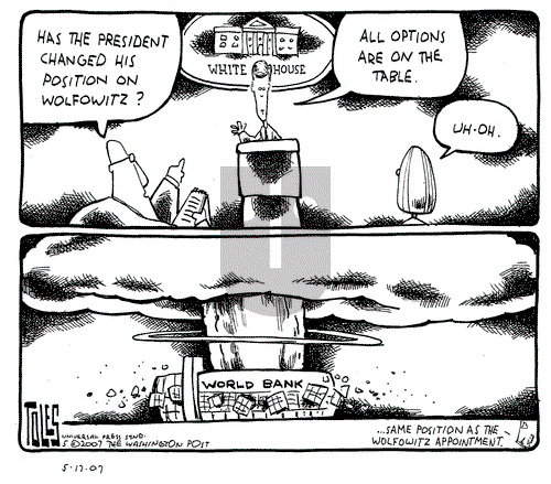 Tom Toles on Thursday May 17, 2007 Comic Strip