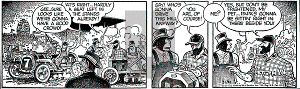 Alley Oop on Saturday March 31, 1956 Comic Strip