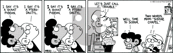 FoxTrot on Tuesday July 21, 1992 Comic Strip
