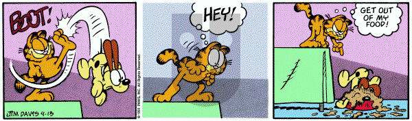 Garfield on Tuesday April 13, 1993 Comic Strip