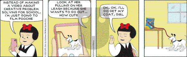Nancy on Saturday February 6, 2021 Comic Strip