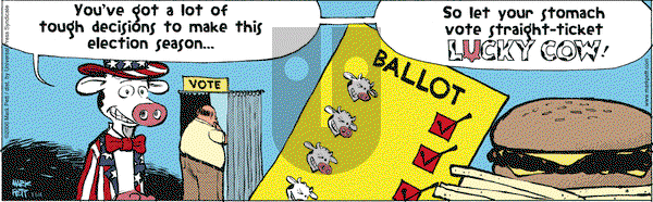 Lucky Cow on Saturday November 4, 2006 Comic Strip