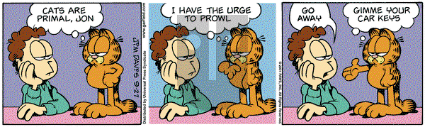 Garfield on Thursday September 27, 2001 Comic Strip