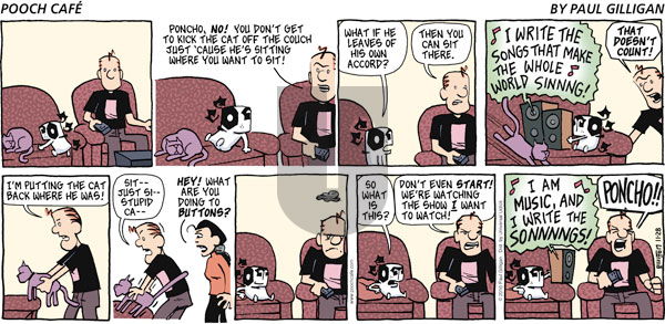 Pooch Cafe on Sunday November 28, 2010 Comic Strip