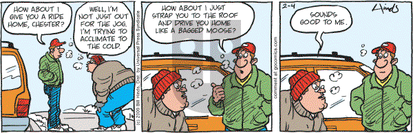 Cleats - Wednesday February 4, 2009 Comic Strip