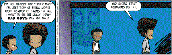 The Boondocks on Friday May 3, 2002 Comic Strip