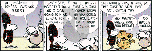DeFlocked on Friday November 8, 2019 Comic Strip