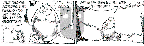 The Grizzwells on Monday March 8, 2004 Comic Strip