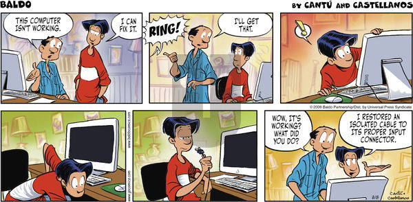 Baldo on Sunday June 8, 2008 Comic Strip