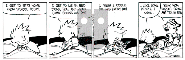 Calvin and Hobbes on Tuesday October 18, 1988 Comic Strip