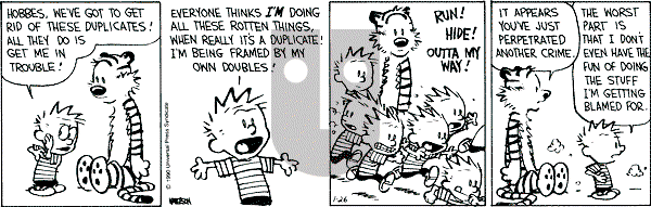 Calvin and Hobbes - Friday January 26, 1990 Comic Strip
