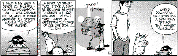 Get Fuzzy on Monday September 2, 2002 Comic Strip