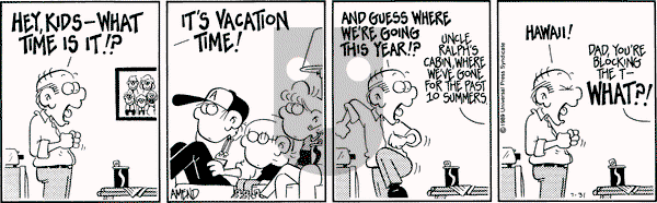 FoxTrot - Monday July 31, 1989 Comic Strip