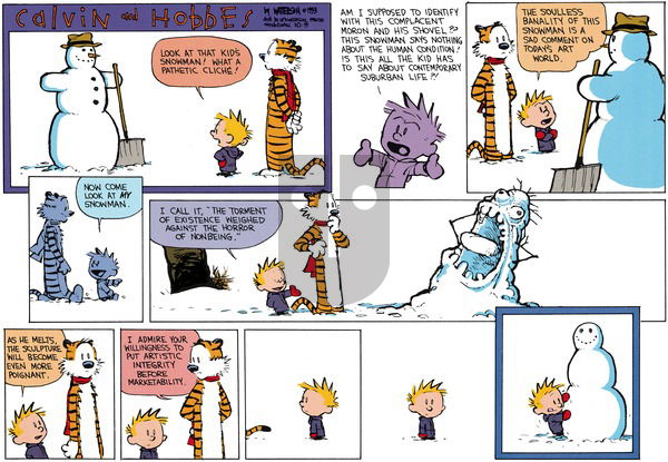 Calvin and Hobbes on Sunday December 5, 1993 Comic Strip