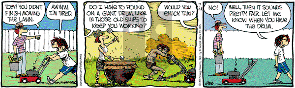 The Buckets - Saturday July 28, 2012 Comic Strip