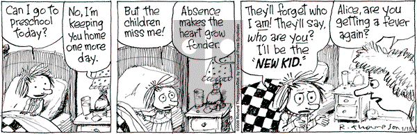 Cul de Sac on Tuesday January 15, 2008 Comic Strip