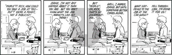 Doonesbury on Thursday January 13, 1977 Comic Strip