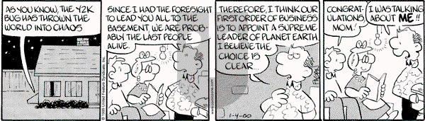 Drabble on Tuesday January 4, 2000 Comic Strip