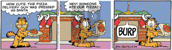 Garfield on Thursday December 25, 2008 Comic Strip
