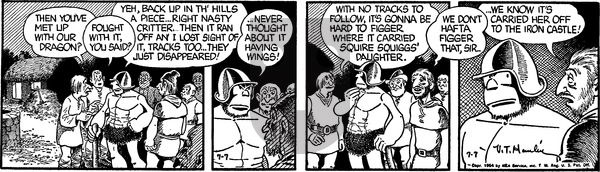 Alley Oop on Wednesday July 7, 1954 Comic Strip