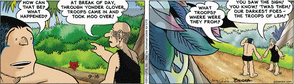 Alley Oop on Wednesday September 16, 2015 Comic Strip