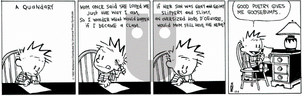 Calvin and Hobbes on Monday October 5, 1992 Comic Strip