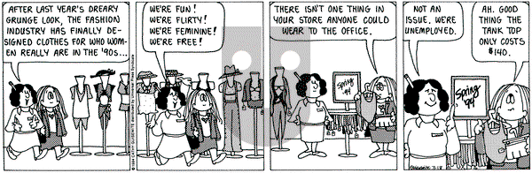 Cathy Classics on Friday March 18, 1994 Comic Strip