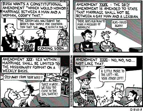 Ted Rall on Saturday December 20, 2003 Comic Strip