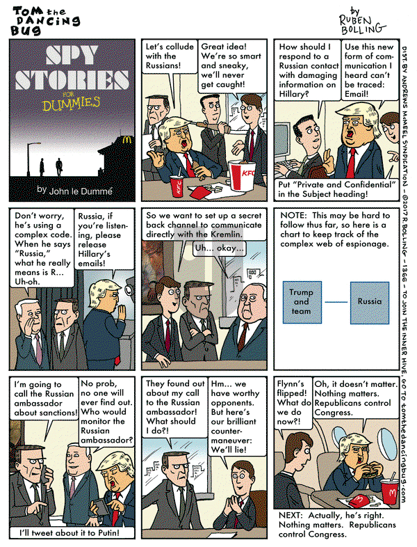 Tom the Dancing Bug on Friday December 8, 2017 Comic Strip