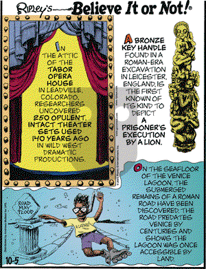 Ripley's Believe It or Not on Tuesday October 5, 2021 Comic Strip