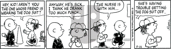 Peanuts - Tuesday May 26, 1998 Comic Strip