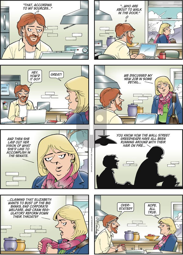Doonesbury on Sunday December 16, 2012 Comic Strip