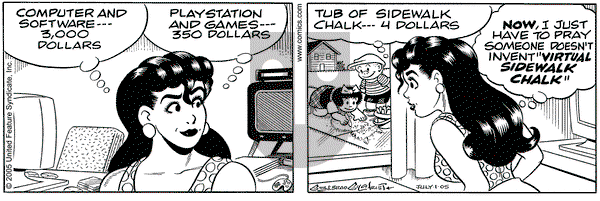 Nancy on Friday July 1, 2005 Comic Strip