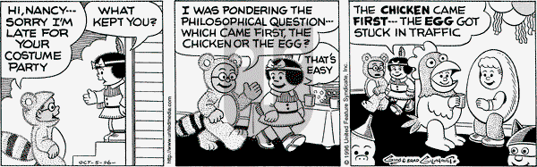 Nancy on Saturday October 5, 1996 Comic Strip