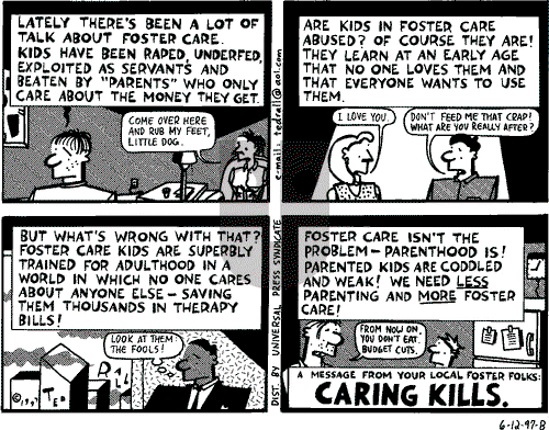 Ted Rall on Monday June 16, 1997 Comic Strip