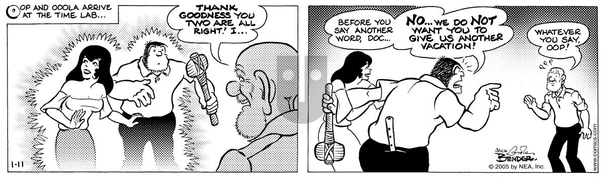 Alley Oop - Tuesday January 11, 2005 Comic Strip